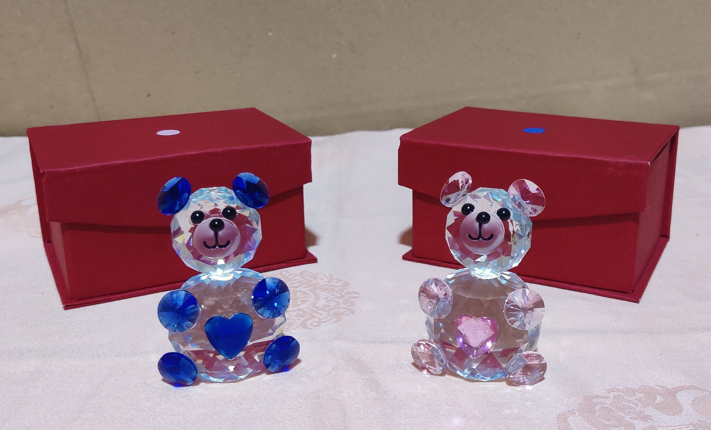 Statue d'ours en cristal (4,50 x 7,00 cm)